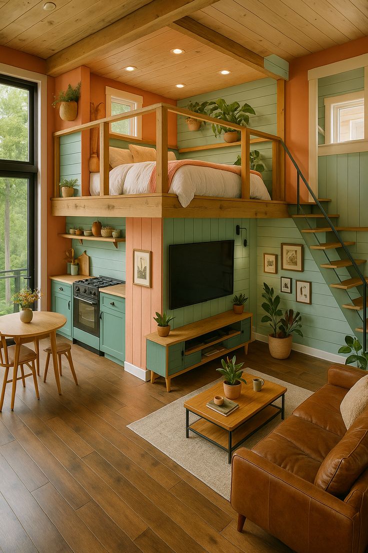 Tiny house ve bungalov konsept görseli 35